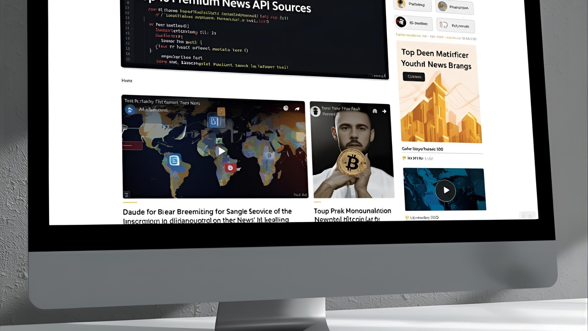 Top 10 Premium Bitcoin News API Sources