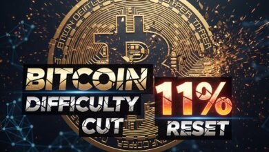 Bitcoin Difficulty Cut 11% Reset
