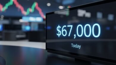 Bitcoin price today near $67K