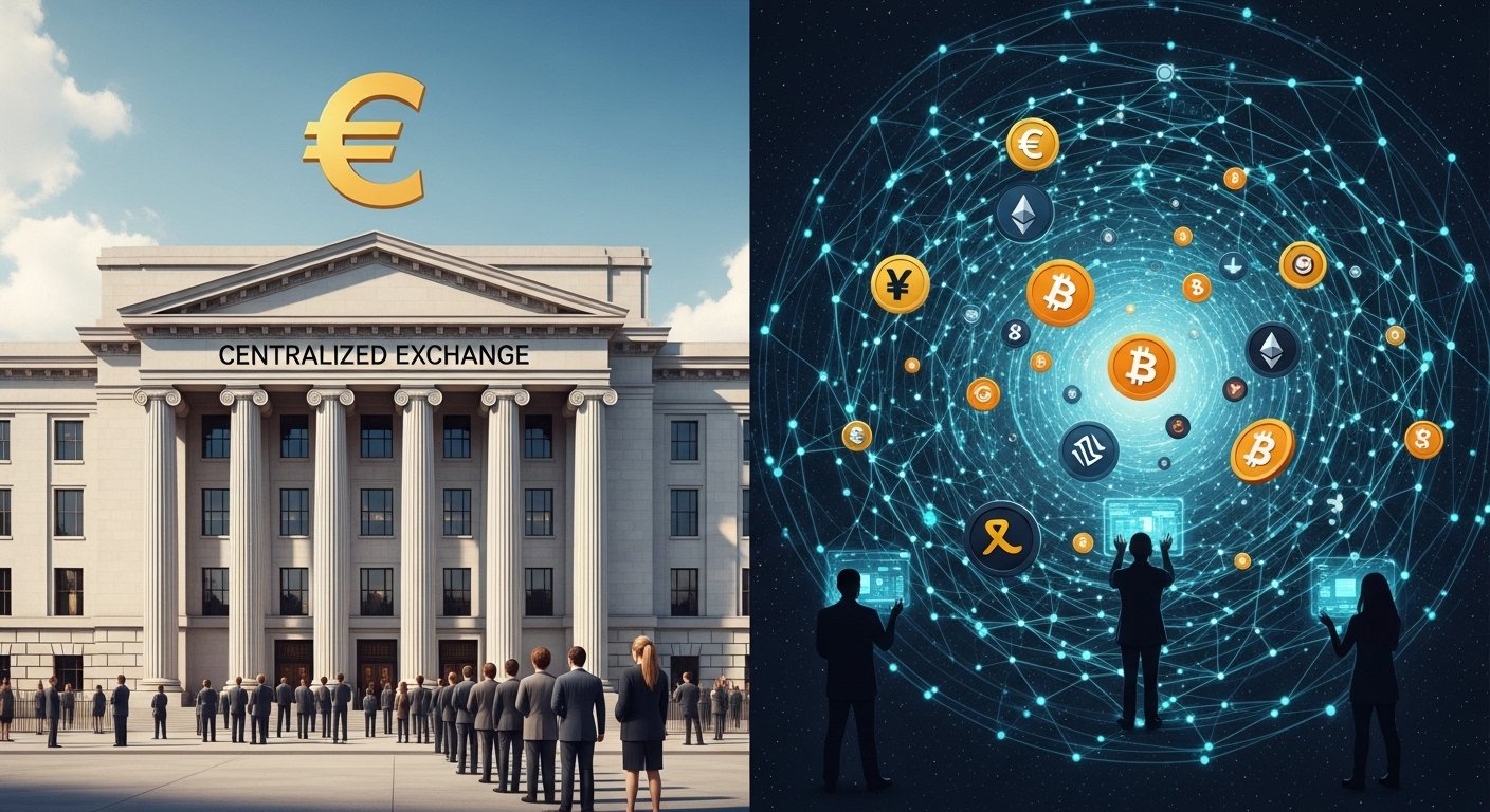 Choosing between centralized exchanges and decentralized exchanges