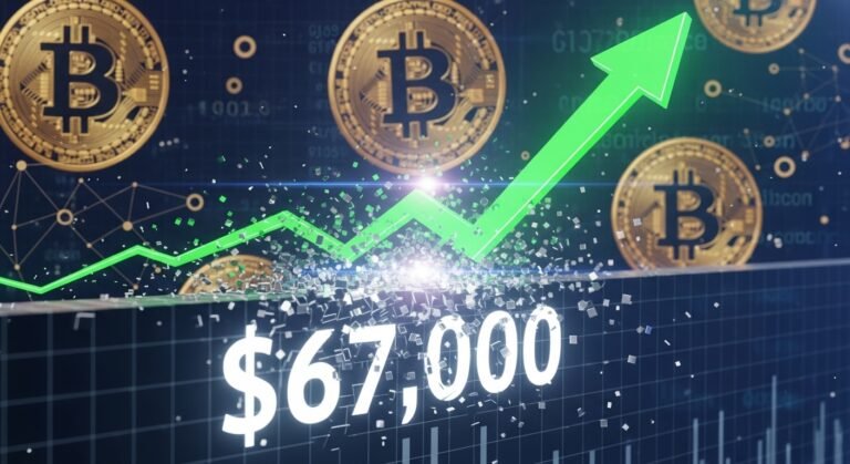 Bitcoin Soars Above $67K