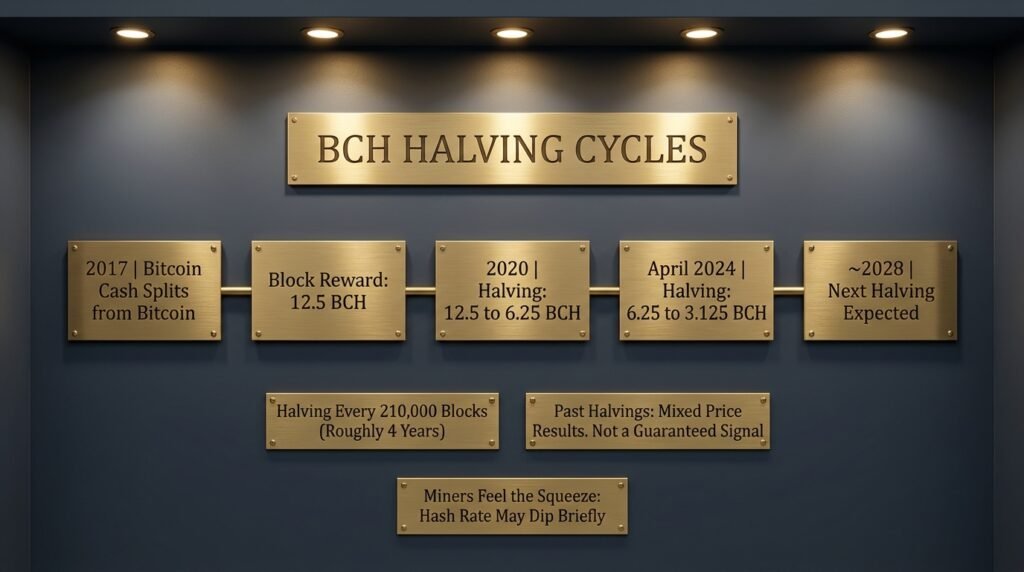 Bitcoin Cash trading topographic map of BCH support levels from $190 to $250 with breakout and risk management rules