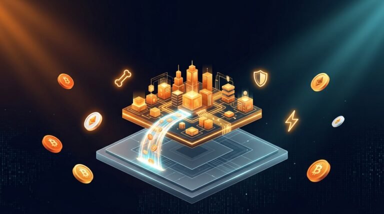Shibarium Explained: How the Layer 2 Network Powers the Shiba Inu (SHIB) Ecosystem Glowing Layer 2 network bridge above Ethereum showing how Shibarium works for the Shiba Inu community
